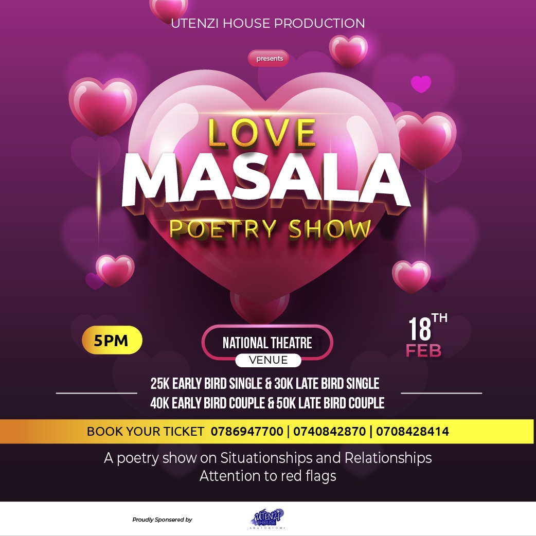 tabisa_akol's tweet photo. Come experience the love
On 18th Feb am inviting you to this wonderful show that has love written all over it#LoveMasala https://t.co/tKiFIbJOyk