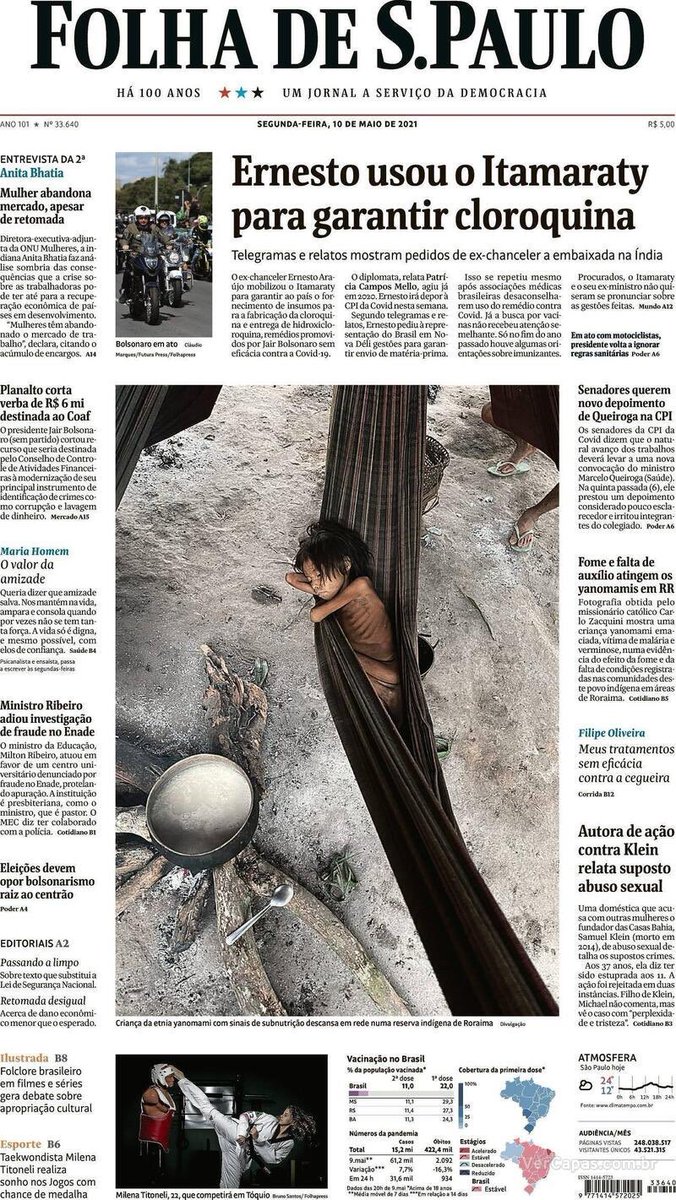 alexaguiarpoa's tweet photo. @DamaresAlves Você correu para o interior de São Paulo em janeiro de 22 para encontrar menina que teve arritmia após se vacinar a fim de desacreditar vacina. A arritmia, ficou provado, não decorreu da vacina. A tragédia Yanomami estava em jornais em maio de 21 e a então ministra não foi ver!!! https://t.co/JOmPGaqw9m