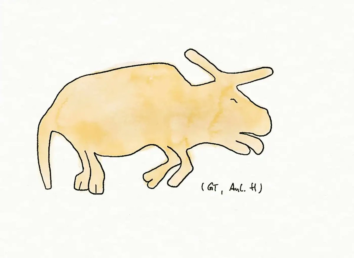 jens2go's tweet image. #SundayArchaeology: How could one not be impressed by the incredible #VisualLanguage of Pre-Pottery #Neolithic #iconography?
"Give me a strong, dangerous #aurochs, horns full frontal. Make it run!" - "And ow about a slain ox? Obviously: tongue out, legs stretched. Totally dead."