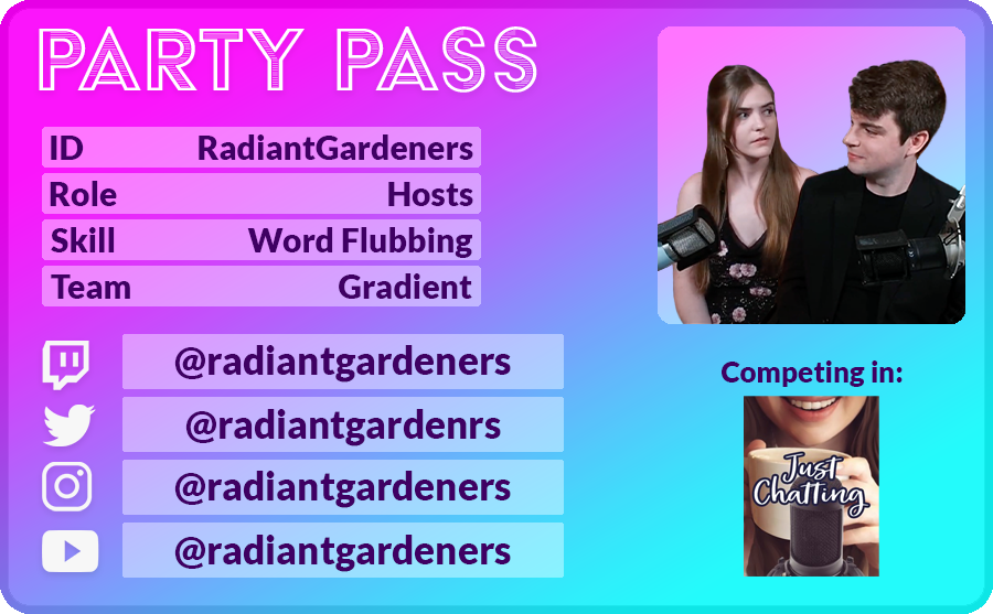 So excited to be hosting Party Fest starting tomorrow! The party starts tomorrow at 7pm EST.

radiantgardeners.com/partyfest