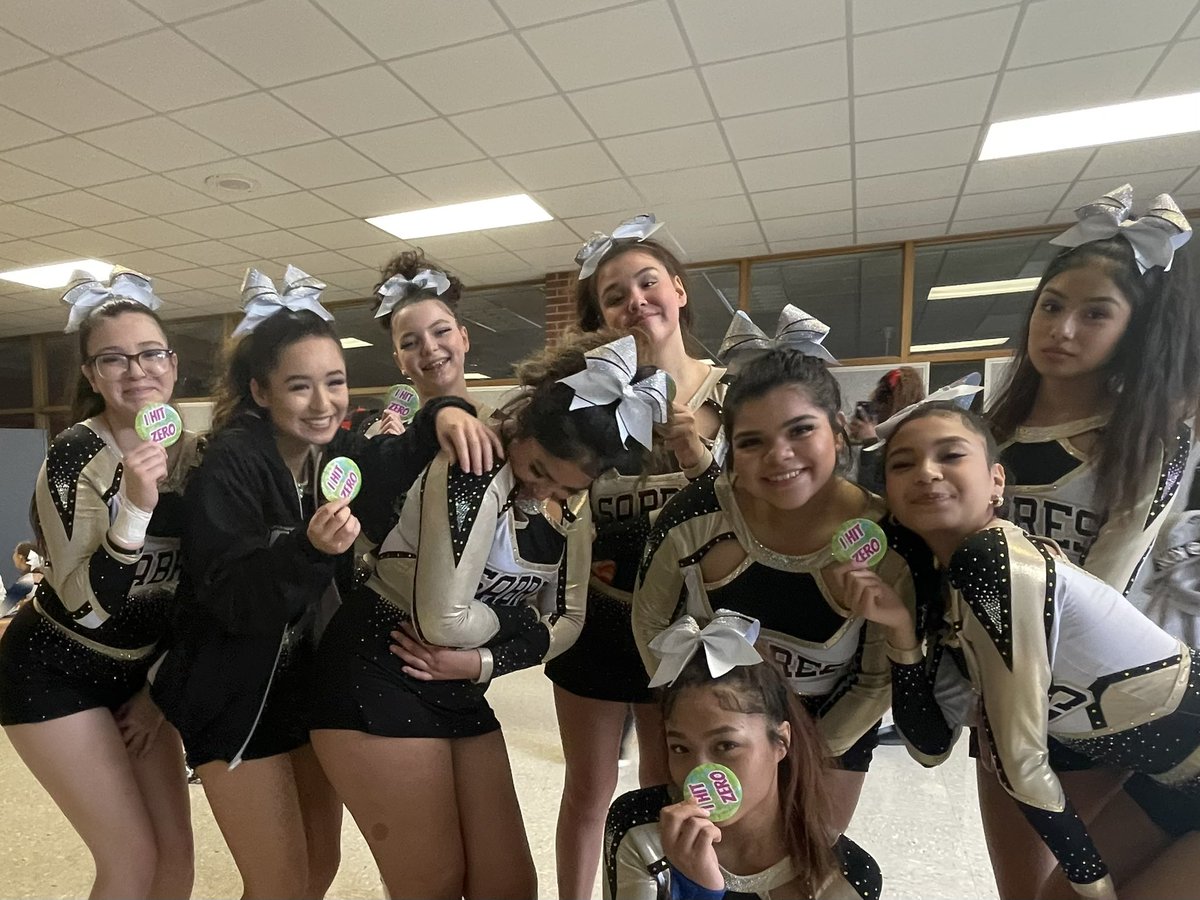 SabreCheer's tweet image. Way to go JV, so proud of you!! What a great comp season we had! Thanks to our families, friends and @StreamwoodHS @SabresAD for supporting us!! #lastcomp💛📣🖤