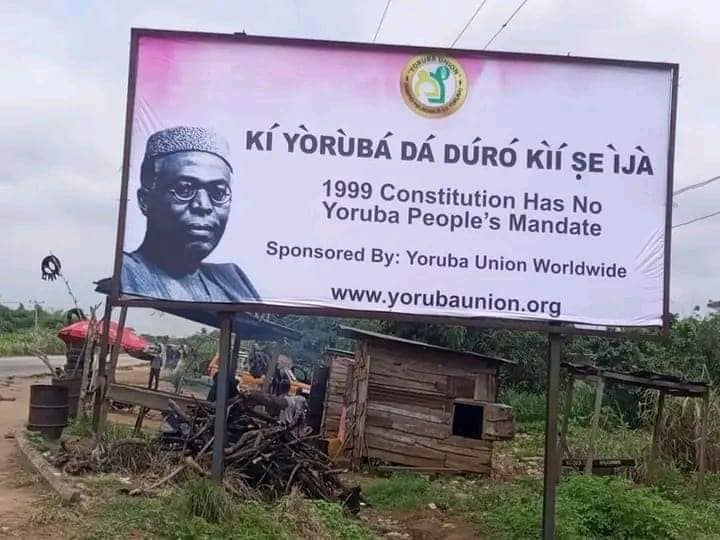 YorubaNationCH's tweet photo. The Nigeria 1999 constitution does not have the mandate of the Yoruba People.
Yoruba Nation, no going back..... ! https://t.co/asaO7RpahZ