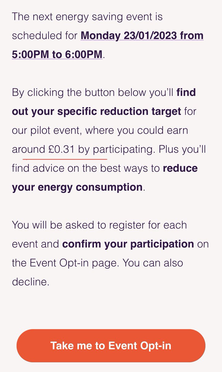 Dear @eon_next, what are we supposed to do with 31p other than sit in a cold dark room? 31p is NOT an incentive.