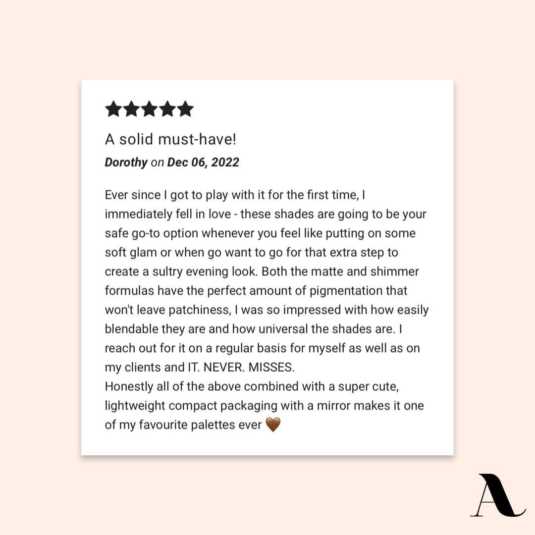 aevabeautyllc's tweet photo. We love to hear it! 😆

Our Sig.nature Eyeshadow Palette provides an inclusive shade range for every skin tone and lets you go for a subtle daytime look or nighttime smoky eyes with wearable neutrals and pops of hues. ✨

P.S. Don't forget to share your looks with us using the https://t.co/TMPqNXLgoR