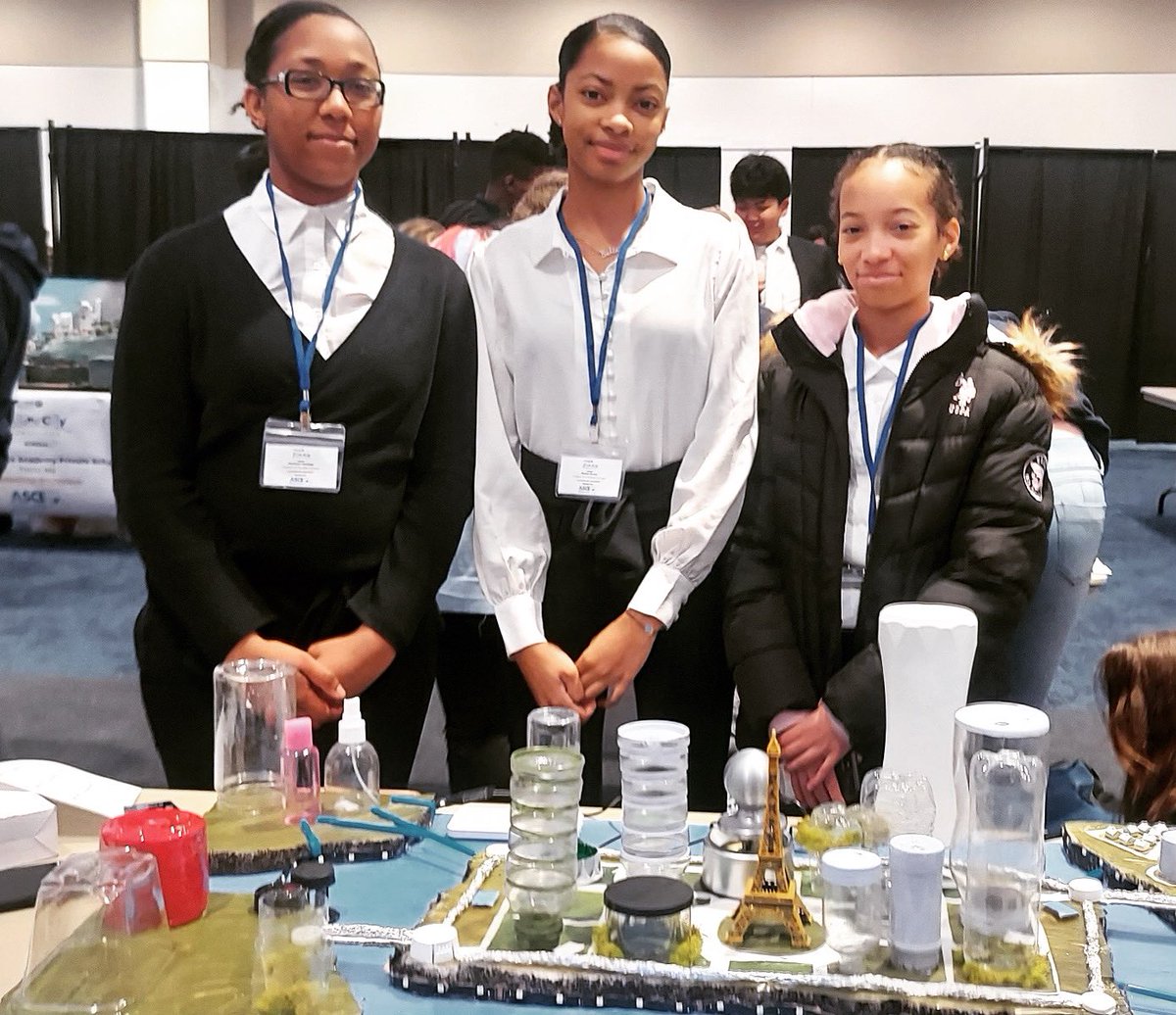 Congratulations to Bahia, Camille, and Madison for their award for the best futuristic city at the Future City Engineering competition this Saturday at GSU! #ilovedcsd