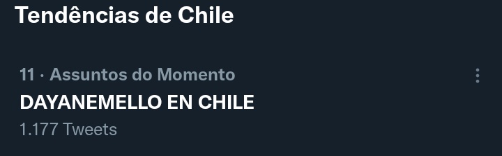 dayxmello's tweet photo. Avisa que depois de quase 3 anos a gente ainda consegue colocar TAG nos trends
DAYANEMELLO EN CHILE https://t.co/GVutWRLkLs