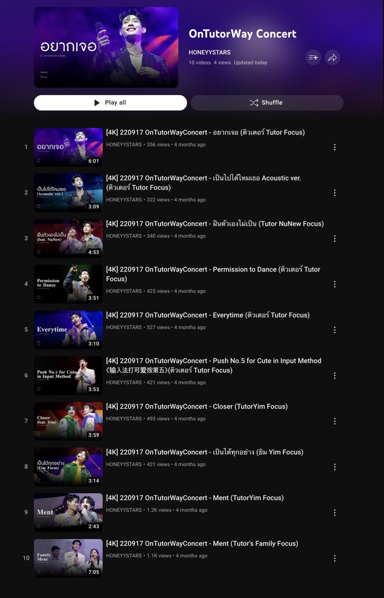 honeyystars's tweet photo. #OnTutorWayConcert playlist
➖ Tutor focus fancam 🪐✨

▶️ https://t.co/xGLRVrfjkB

#TutorKrp
#BehindOnTutorWay https://t.co/aaAc8zvVYB