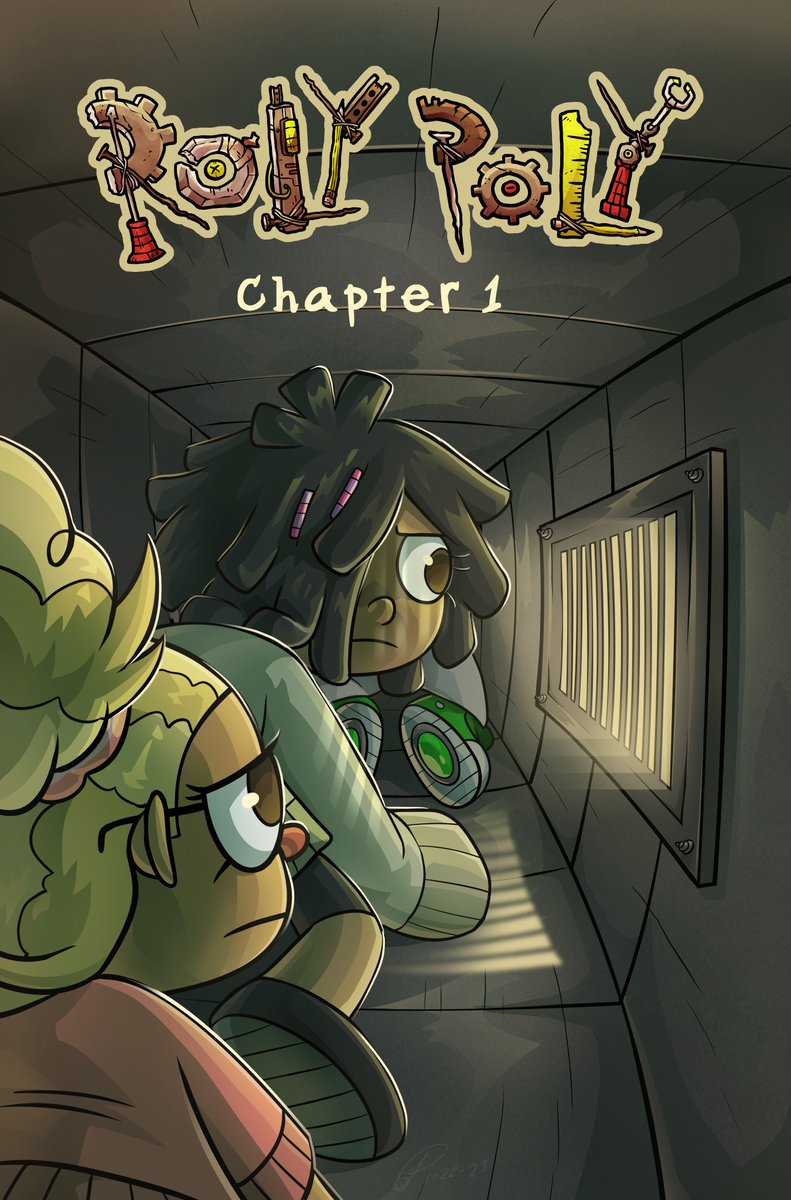 It would be a good idea to do covers for the chapters, so here's chapter 1!
#rolypolycomic #comicart #kidscomic #middlegrade