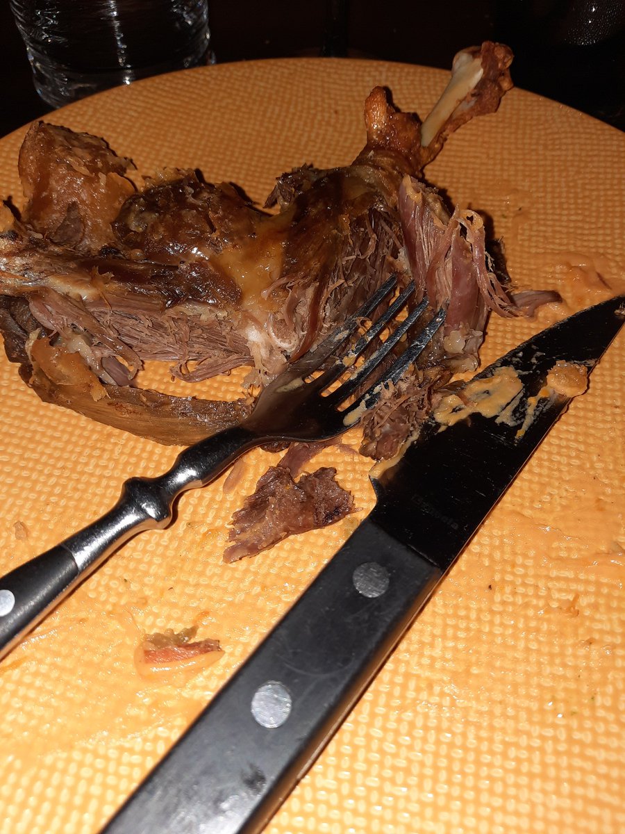 MagnoliaFrance's tweet image. Disappointing meal this evening at Le Foudre #Homps a very over done confit de canard