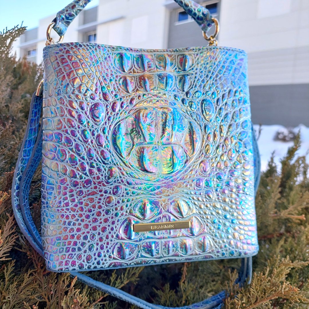 This gorgeous Mini Amelia #Brahminbag in Wonderland Melbourne is currently available for sale in my #Poshmark closet.