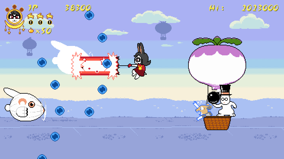 PattheBard's tweet photo. Now that it's the #YearOfTheRabbit, I want to present Lunar Daughter, a lively, story driven horizontal shooter based on rabbits and folklore from around the world!

It's early in development, so be mindful that you may find differences between now and release.
#shmup #rabbit https://t.co/PBS42FPaCK