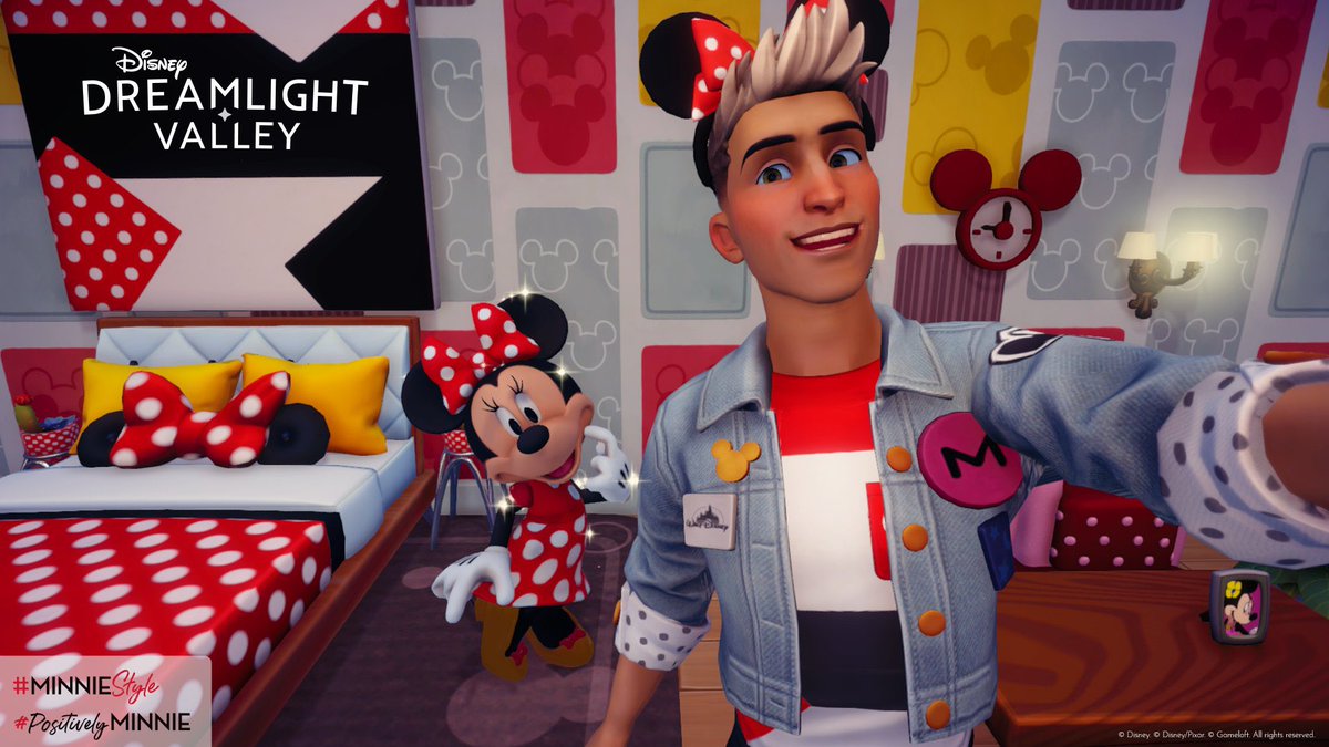 DisneyDLV_FR's tweet photo. Célébrez la Journée nationale des pois et montrez votre #MinnieStyle ! 
Mettez des pois avec l'outil Personnaliser ou décorez votre maison de la Vallée avec un nouveau look audacieux. 

#DisneyDreamlightValley #DDLV #DDLVCommunity https://t.co/GeTuIYIGYi