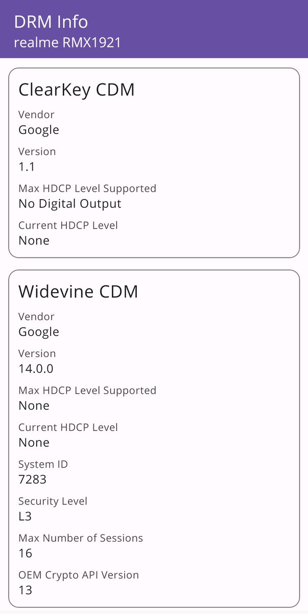 ravi3dfx's tweet image. I did Rollback to #coloros6 #Android9  From #realmeui2.0 #Android11 on #realmext , but why the Widevine Security Level goes &quot;L1&quot;  to &quot;L3&quot; ?? 🧐 @realmecareIN 

#realme #realmeui #daretoleap #stufflistingsarmy #technews