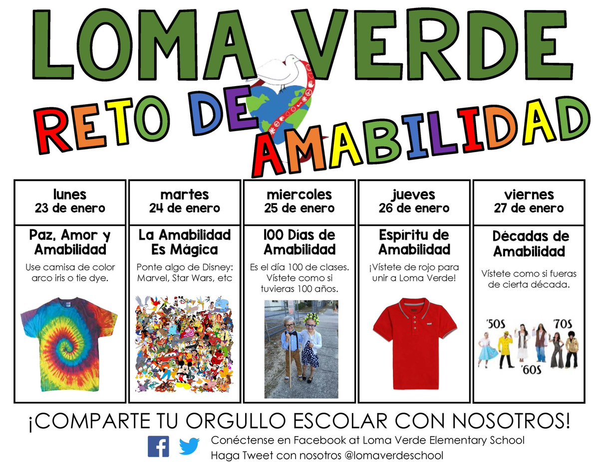 <a href="/LomaVerdeSchool/">Loma Verde School</a> The Great Kindness Challenge Spirit Week!