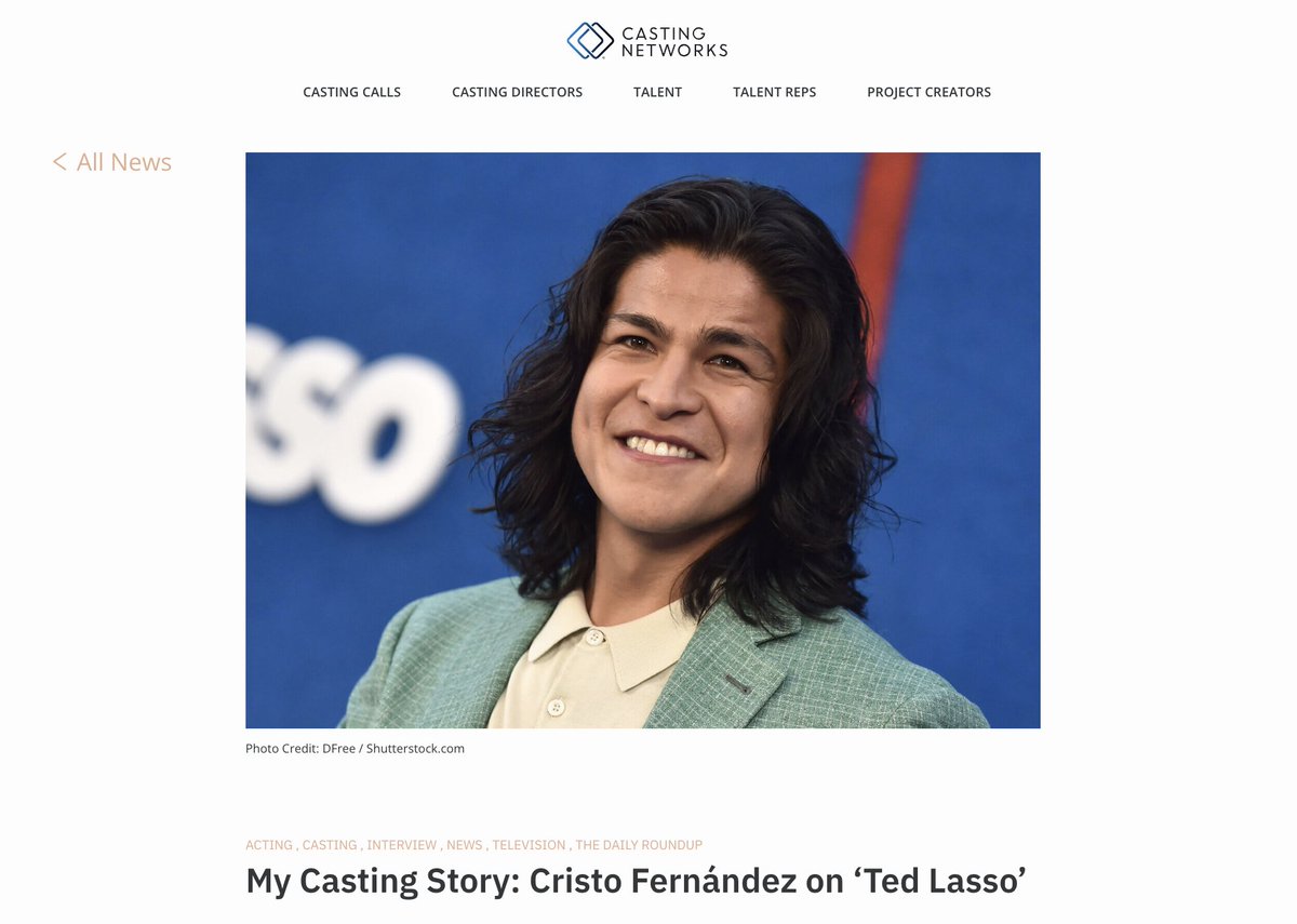 Gracias, thank you for the interview <a href="/CastingNetworks/">Casting Networks</a> &amp; <a href="/catelliottactor/">Cat Elliott</a> 📰 

#mycastingstory #TedLasso #CristoFernández | <a href="/espectromxfilms/">Espectro MX Films</a> 🎭 🎥 💯 

▶️ LINK: castingnetworks.com/news/my-castin…