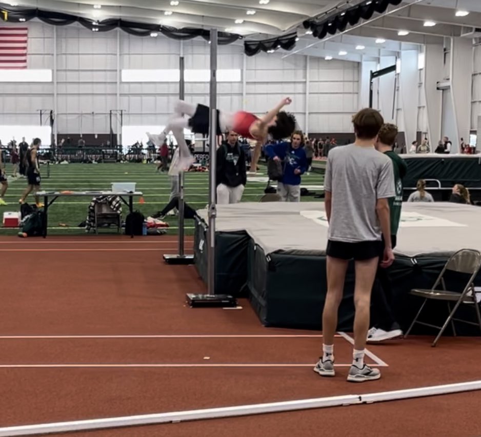 Kyler with a new competition PR with a 5-6 jump to start off his season.