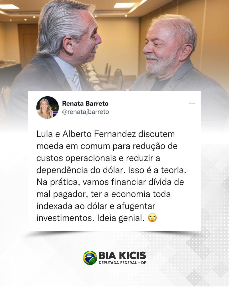Bia Kicis tweet media