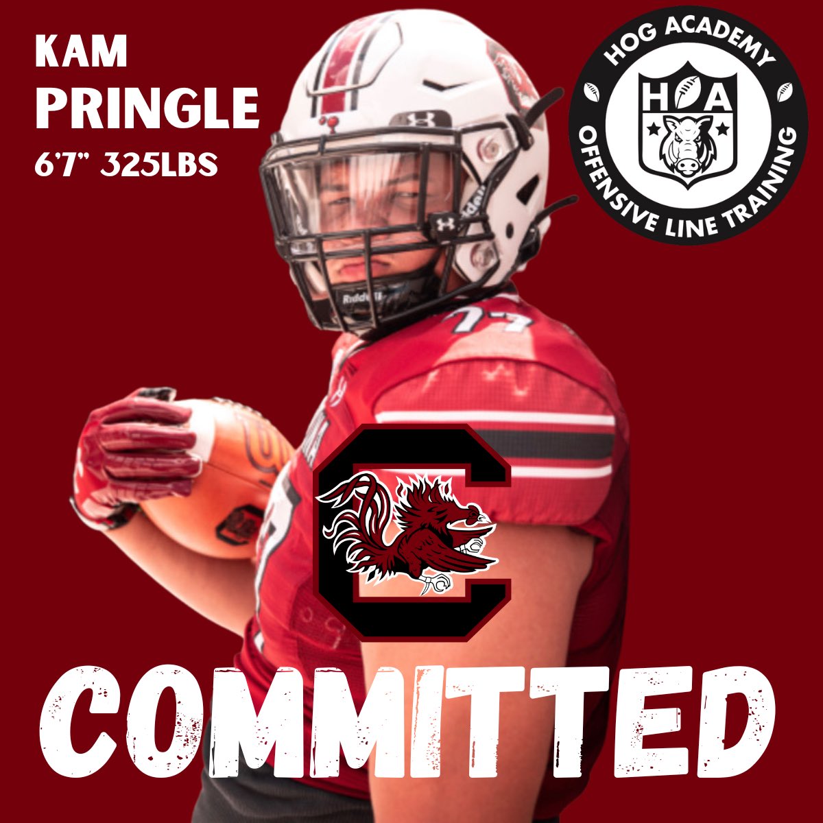 Hog Academy (@hogacademyllc) on Twitter photo Huge congrats to 2024 Hog Academy Athlete <a href="/PringleKam/">Kam Pringle</a> for committing to <a href="/GamecockFB/">South Carolina Football</a> 🤙🆙
Who’s Next⁉️ Huge congrats to 2024 Hog Academy Athlete <a href="/PringleKam/">Kam Pringle</a> for committing to <a href="/GamecockFB/">South Carolina Football</a> 🤙🆙
Who’s Next⁉️