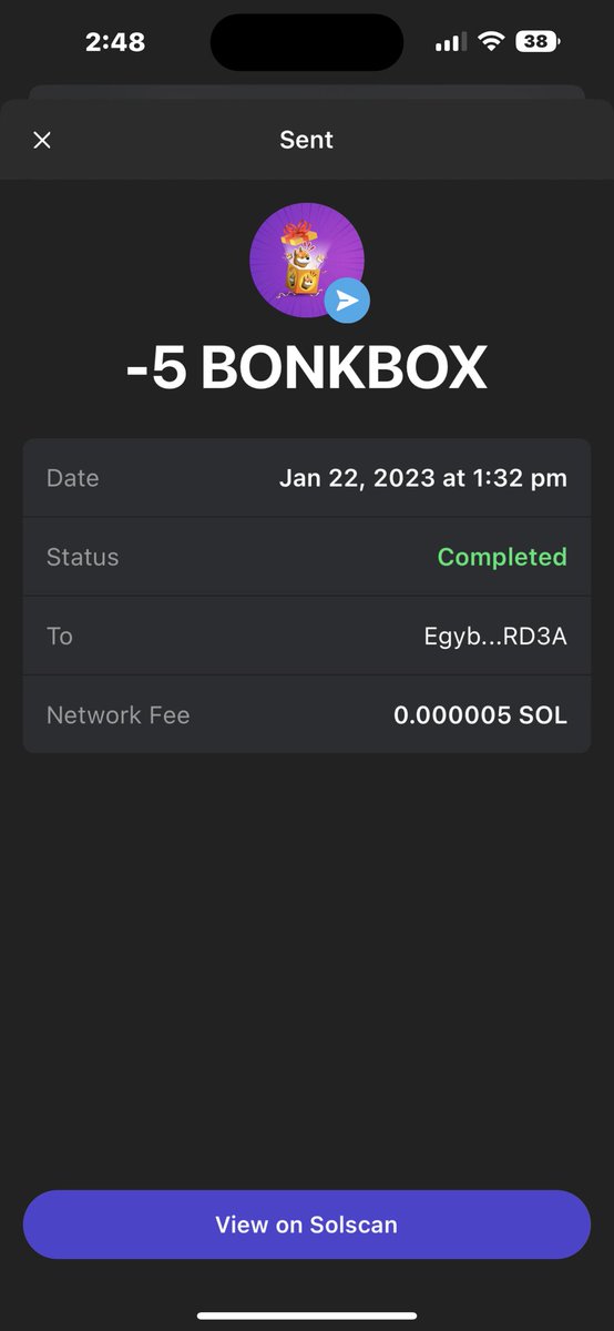 <a href="/solana/">Solana</a> SCAM ALERT! #BONKBOX  if you’re airdropped this NFT, do not interact with it. My entire wallet was wiped. Learn from my mistake. Wish I could have seen this type of tweet before it happened to me.