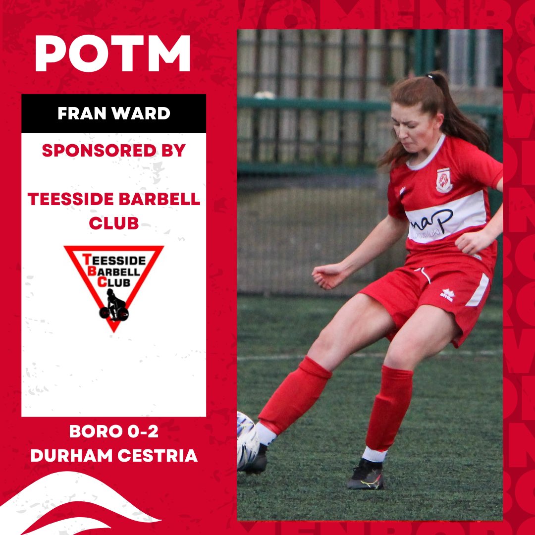 BoroWomen's tweet photo. POTM | Despite playing in an unfamiliar right back position, Fran Ward was on top of her game, on both ends of the pitch, and was voted by the players as player of the match today. 🙌

Well done, @FranWardd 🙌

#UTBW https://t.co/tcZhPsowYN