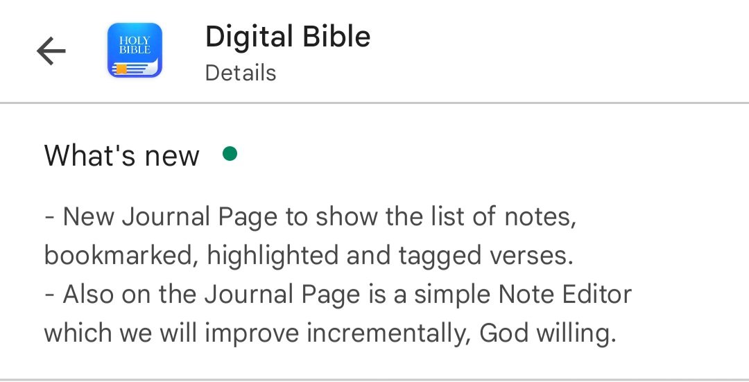 DigitalBibleApp's tweet photo. Have you seen the new update? https://t.co/wOBVlr1A78