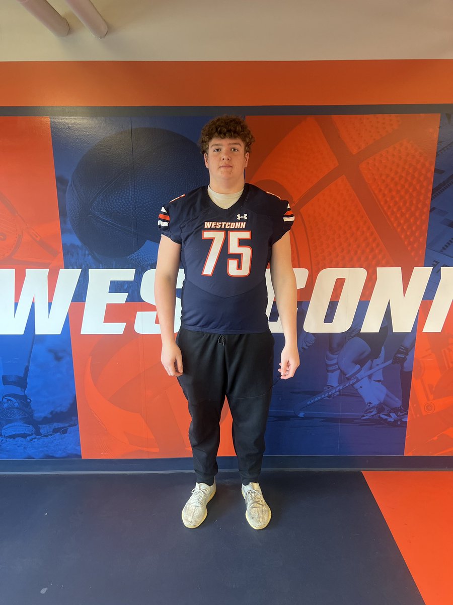 PatrickS415's tweet photo. Big thanks to @WestConnFB for a great Official Visit yesterday.  I am grateful to have been offered an official Roster Spot!  Thank you @CoachLoth @CoachHennessy73 @CoachGriffith_ #GoWolves @GLHSHighlanders https://t.co/vPw5U70Z8N