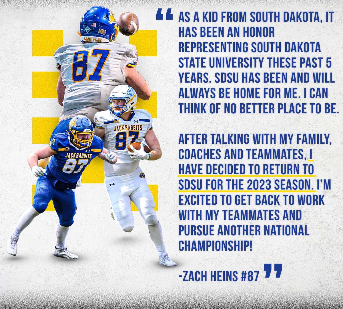 Zach Heins (@zachheins) on Twitter photo I can’t thank <a href="/HolyNutmeg/">John Stiegelmeier</a> enough for every thing that he’s done for me, SDSU, and the state of South Dakota. @SDSURogers3, let’s get to work! I can’t thank <a href="/HolyNutmeg/">John Stiegelmeier</a> enough for every thing that he’s done for me, SDSU, and the state of South Dakota. @SDSURogers3, let’s get to work!