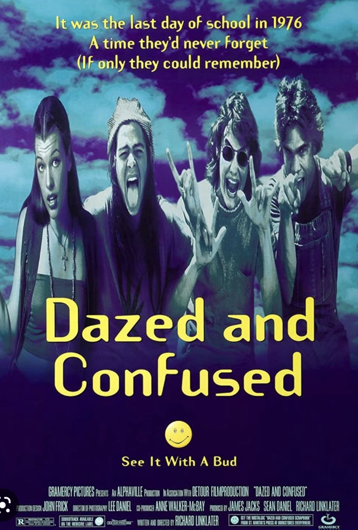 kaliherself's tweet photo. @MediumSizeMeech So many awesome movies listed but I had yet to see Dazed &amp; Confused https://t.co/5Rpjs9LQFu