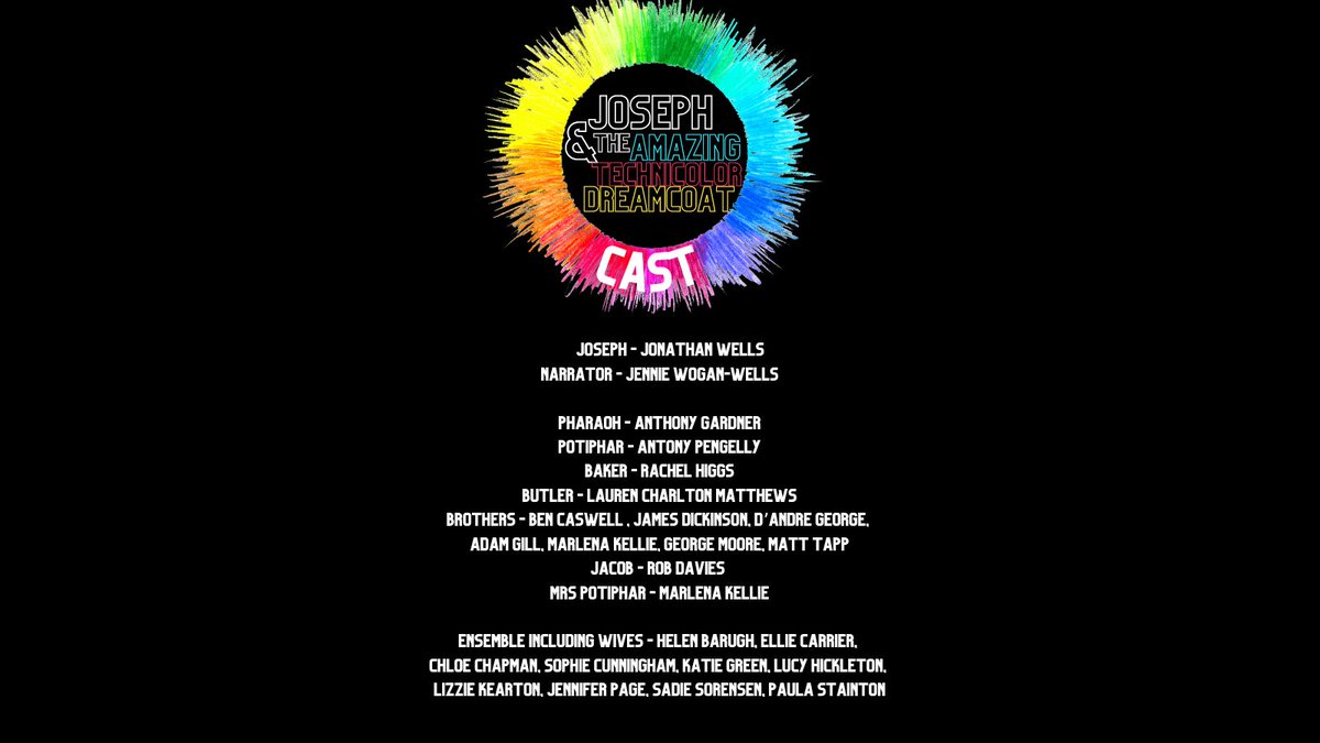 Here it is! Our fab cast of #joseph Congrats to everybody and go, go, go to rehearsals!