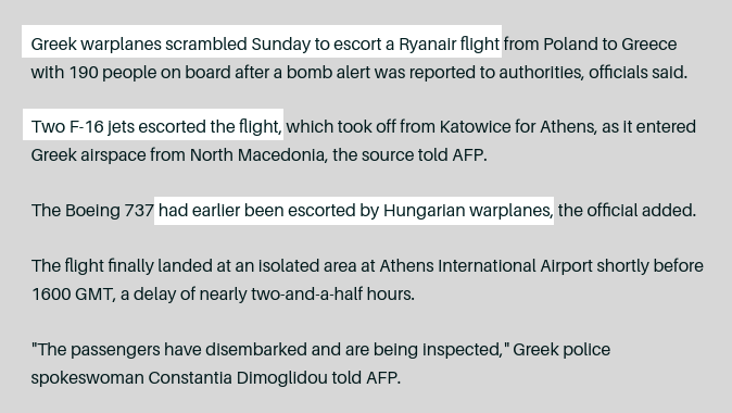 barbouillech's tweet photo. "Bomb Alert On Poland To Greece Ryanair Flight"
➡️https://t.co/YR7UvHgR3a

Die #Luftpolizei von HU und GR haben eskortiert. Und konnten nichts tun. Wäre eine Bombe explodiert, hätte es niemand verhindern können.

@vbs_ddps, eure Meinung dazu? Und zu meinen Fragen unten? https://t.co/tqRzKu9PP7