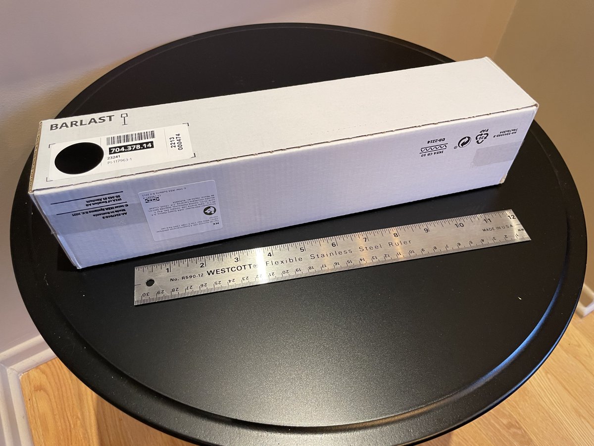 benschmidt1's tweet image. Designer Ola Wihlborg&apos;s &amp;lt;olawihlborg.se/about&amp;gt; minimalistic floor lamp is available as @IKEACanada&apos;s #BARLAST, $11.99. This affordable #design fits stand, switch, &amp;amp; shade, in a box just 3&quot;x3&quot;x14&quot;! Add your favourite #smartbulb for voice control &amp;amp; colours #ecodesign #innovation