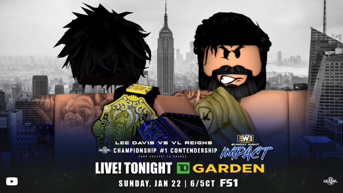 EWEPart2's tweet photo. LIVE TONIGHT!
#LeeDavis takes on @VLReignsRW to determine EWE's representative for the RWA Championship #1 contendership. https://t.co/iA3CM9Jm9s