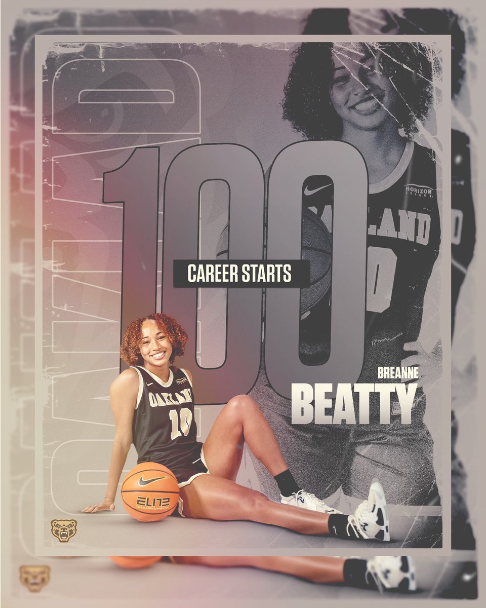 Congrats to senior Breanne Beatty on making her 100th career start today in her 102nd game as a Golden Grizzly! 😊