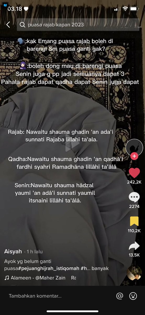 [askrl] met sahur guys. udah bayar hutang puasa belum nih? kalau belum bayar utang puasa, baca do’a yg Qadha’, tetep dapet pahala ketiganya 🥰