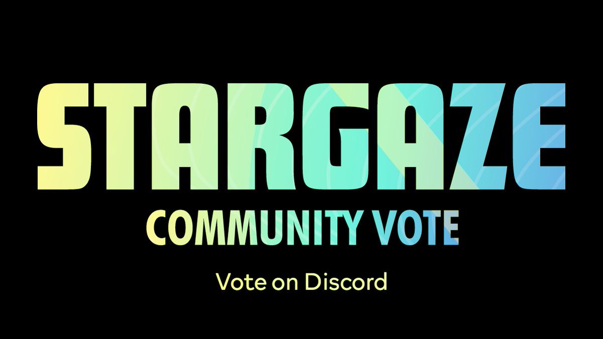 StargazeZone's tweet photo. Finalists from the 1st round of Community Vote this week:

@NotsNfts 
@DiseasedHumans/@CosmicCamera

2nd Round has started, vote on Discord: 🗳️ 
https://t.co/7g8dFGtpCs
Poll will close at 7pm UTC on Tuesday.

$STARS https://t.co/uUBv92sfbd