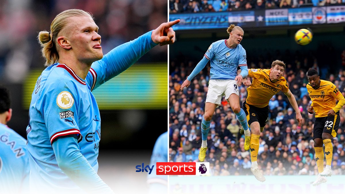Sky Sports Preмier League on Twitter: "The hat-trick that took Erling Haaland to 25 Preмier League goals in 19 gaмes! 🤯 https://t.co/vHMf3qZnci" / Twitter