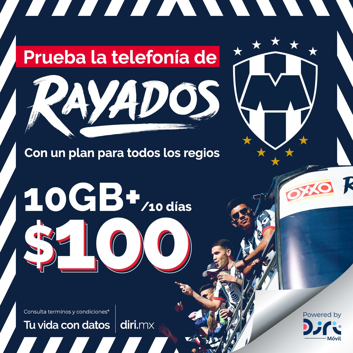 diri_mx's tweet photo. Conoce Diri Fan, el plan telefónico que es el orgullo de todos los regios 📲 🤩
Pruébalo sin compromiso, contamos con garantía de satisfacción: https://t.co/PIEsFByjIe 👈🏼 🤯
#Diri #Telefonía #Móvil #Red #LTE #GB #TelefoníaMóvil #Conexión #GranRed #Conéctate #PlanFan #Rayados https://t.co/9ZylLsfK4N
