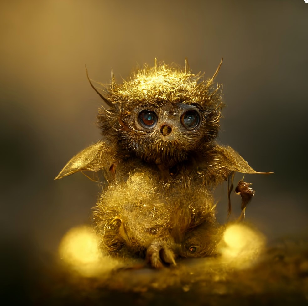 What are you doing on this fine Sunday? Me, a little programming for the day job, &amp; then thinking about backstory on my Dogliens connection to this Scremlins. Both are golden, must be a relationship.
#NFTstoryTelling #Storytelling #Web3 #NFT #AurelianGuards <a href="/dogliens/">Dogliens</a> <a href="/scremlins/">Scremlins</a>