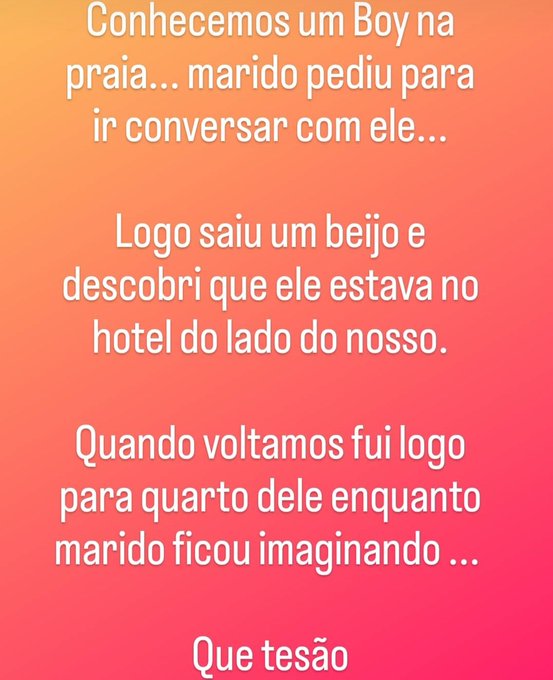 Olha o que rolou em fortaleza... https://t.co/3KSERKVwis<a href="/tag/swing"class="tags"><span>#swing</span></a><a href="/tag/bisexual"class="tags"><span>#bisexual</span></a><a href="/tag/cuckold"class="tags"><span>#cuckold</span></a><a href="/tag/hotwife"class="tags"><span>#hotwife</span></a><a href="/tag/menage"class="tags"><span>#menage</span></a><a href="/tag/casal"class="tags"><span>#casal</span></a>