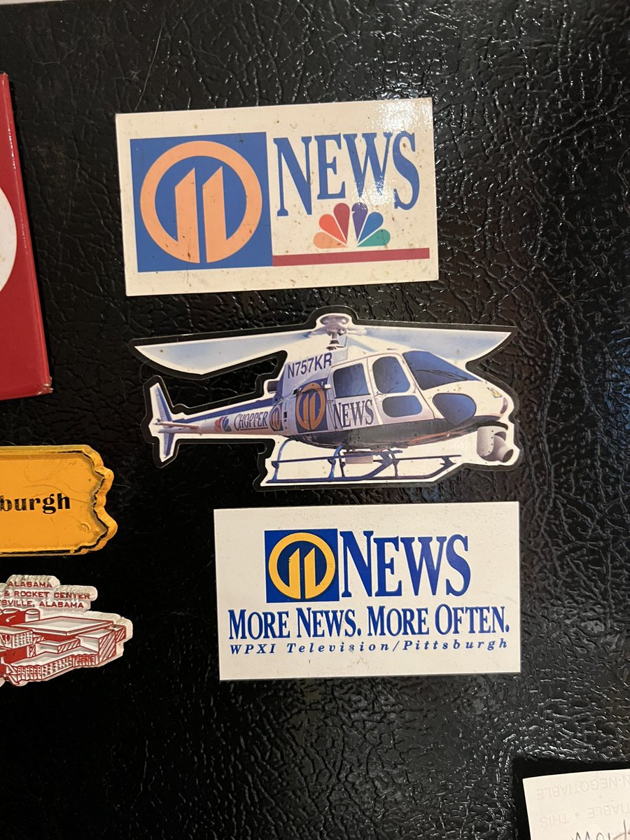 I have picked up more magnets from yard sales than ch 11 ever gave me while I worked there. 22 years of no free magnets. #tvnews