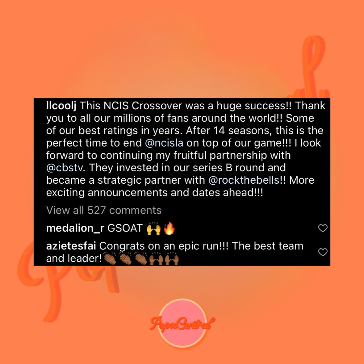 Rapper and actor LL Cool J breaks the news of the hit show “NCIS LA” coming to an end.