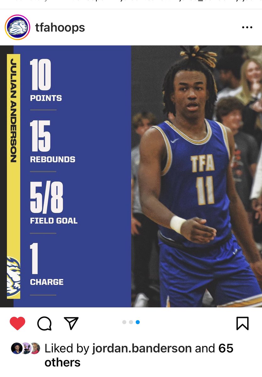 PTL! Another Double-Double and the 63 to 62 win! 📈📈🚀🚀🚀🦍🦍 #RiseofSkywalker #DoubleDouble #ForHisGlory #TFAHoops @jujuandersonn @SBLiveFL @Andy_Villamarzo @prephoopsfl @HoopSeenFL