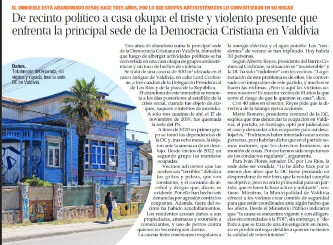 BarrioCochrane's tweet photo. Hemos llegado a las noticias Nacionales gracias al @ElMercurio_cl 
Por favor compartir! https://t.co/nIrsFBO2ox