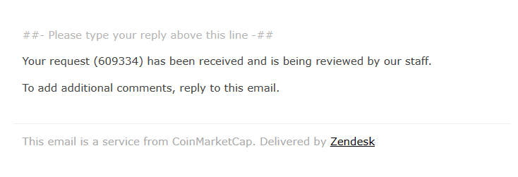 zrxpad's tweet photo. CoinMarketCap We have applied and our ticket number is 609334 https://t.co/FZrF7e53Rj