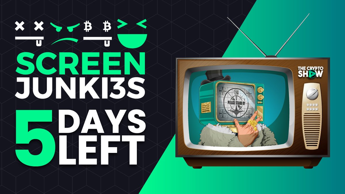 TheCryptoShow_'s tweet photo. Only 5 days left for the Launch of the Exclusive #ScreenJunki3s Collection on #Hedera! 🔥

Do you think you're ready for what's coming? 📺

You haven't seen anything yet! 🤯

RT, Like and Comment this Tweet to participate for 10 #WL Spots! ✅

#HederaNFTs #HBARnfts #HBARbarians https://t.co/fQpG3XuQYF