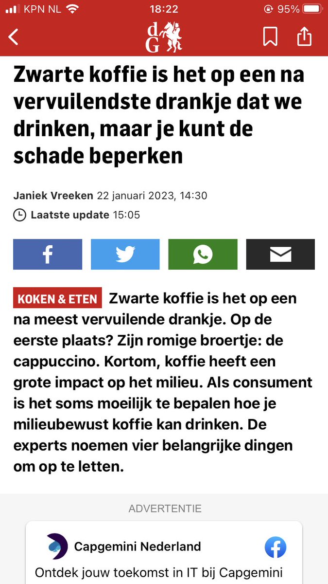 Nu dit weer 🤡 word je straks als milieudelinquent weggezet als je toegeeft wel 3 mokken #koffie per dag te drinken #hetmoetnietgekkerworden