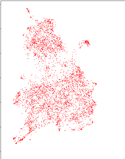 my UMAP dimensionality reduction looks rather like England and Wales 🤔