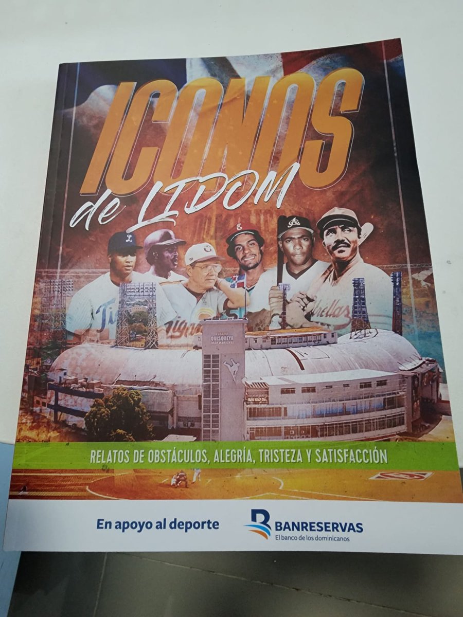 rosamarte12's tweet photo. Franklin Mirabal lanza su  libro #23 "Iconos de Lidom" 
En el cual dedica 75 páginas a Miguel Tejada, el Pelotero de la Patria.
@Elreydelaradio 
@euri_cabral
@RafaelaAlburqu1 
@ZorrillaOzuna 
@DominguezBrito 
@JCesarValentin 
@DaniloPaulinoR 
@charlisrincon https://t.co/9zx02nnMqS