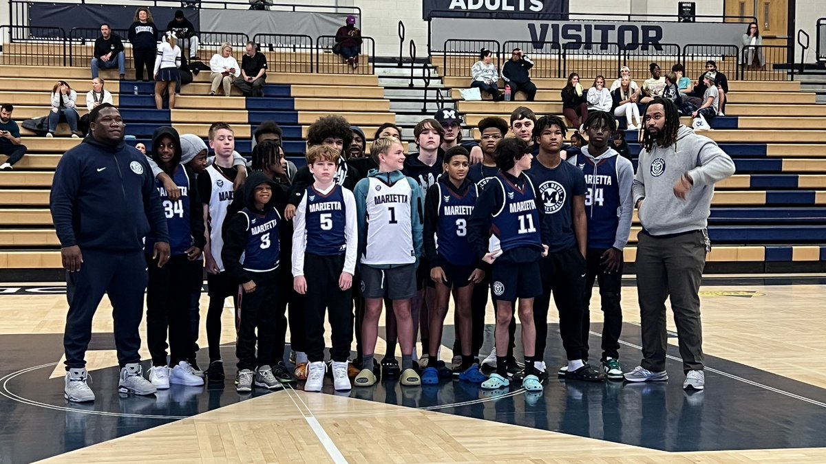 TMayerTV's tweet photo. Just finished off a 12-day / 19-game stretch of middle and high school basketball 🏀 #PAGameDay #PAannouncer #scorekeeper #BeSomebody #MHSBlueDevils #MariettaBlueDevils @MariettaGAhs @MariettaHSHoops @MariettaMiddleS @MariettaCitySch https://t.co/Aeuee1zs07