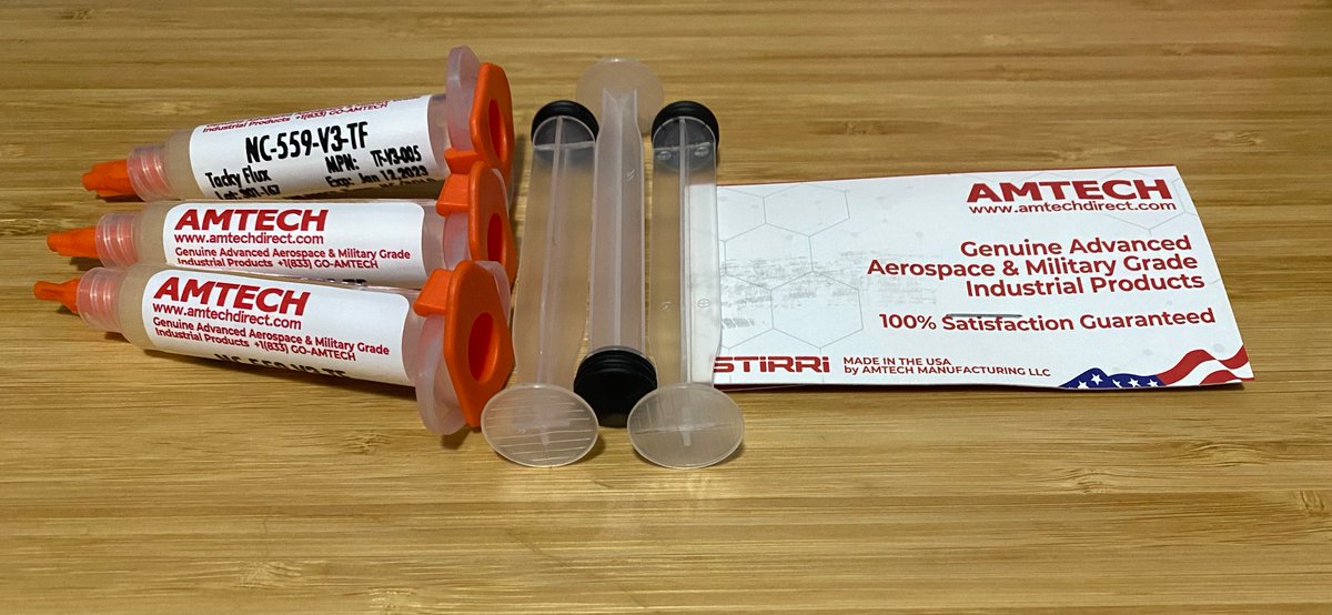 MrMcMuffinz1's tweet image. Received my order of flux from #amtech hopfully all goes well with my practice #soldering kits.